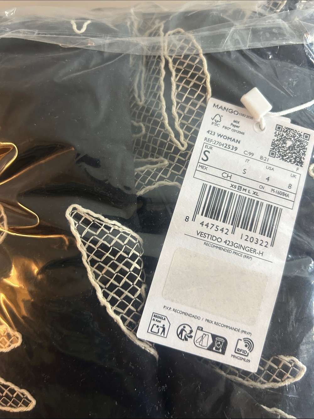NWT (size 6) MANGO LORAL EMBROIDERY DRESS - Picture 11 of 11